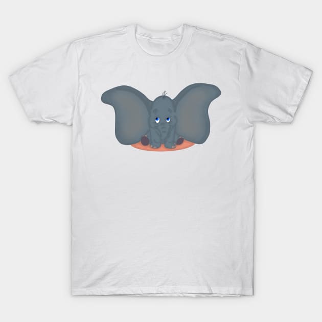 Big Earred Elephant T-Shirt by MelissaJoyCreative